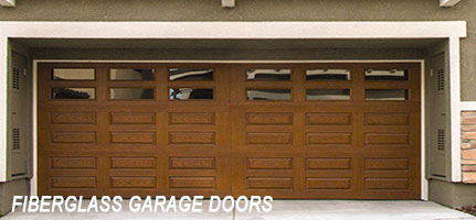 Brown Fiberglass garage doors